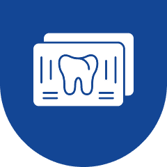 Dentistry image with X-ray graphic